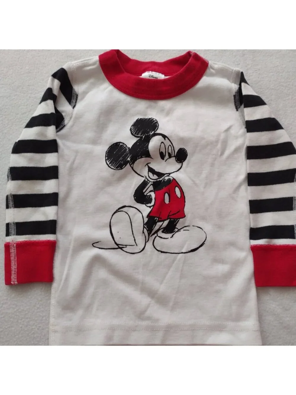 Hanna Andersson Disney Pajama Set 2T Mickey Mouse Organic Cotton Long Johns